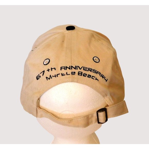 Myrtle Beach Bike Week 2007 Eagle Ball Cap 67th Anniversary Beige Adj Strap - Picture 4 of 10